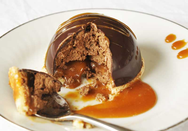 Entremet chocolat - caramel beurre salé - Recette par Les