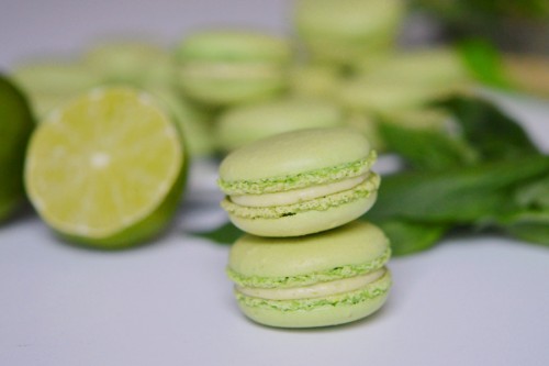 macarons citron vert basilic
