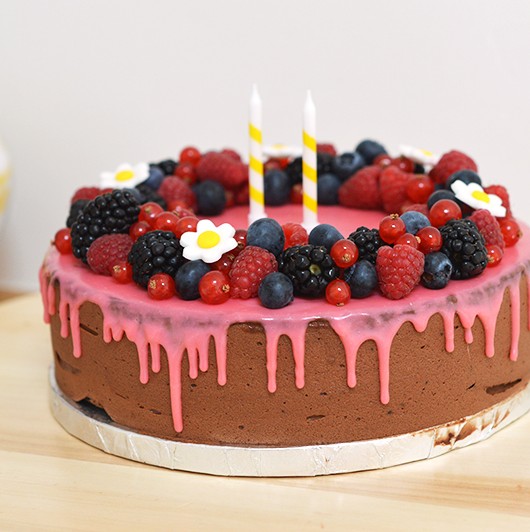 Drip Cake Chocolat Fruits Rouges Sans Gluten Sunny Delices